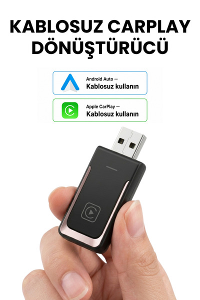 solvis Kablosuz CarPlay Adaptörü İOS Ve Android Cihazlar Için, Wireless Carpl...