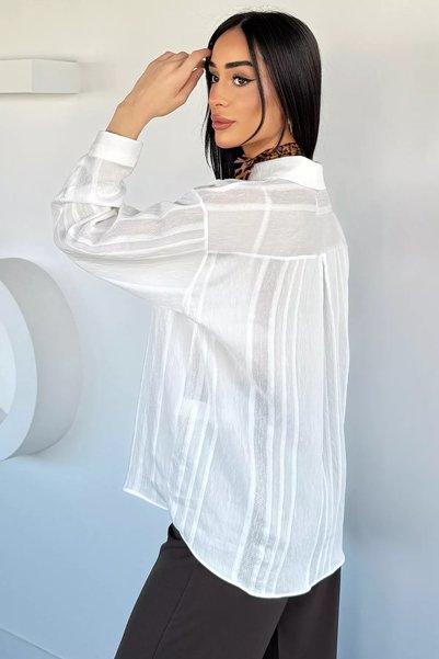 TOZLU Perry Women's Transparent Shirt