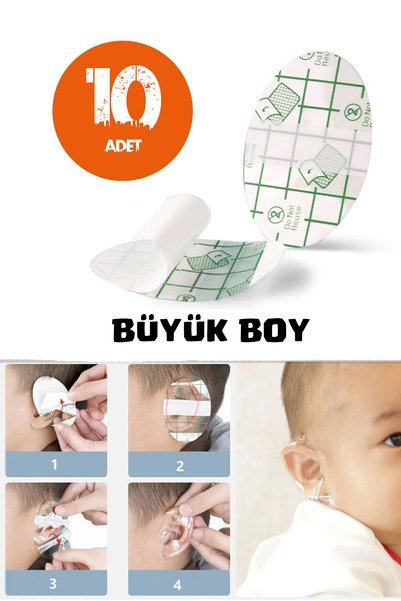 Tor Store Bebek Çocuk Kulak İçin Su Geçirmez Bant Duş Kuaför Havuz Yüzme Kula...