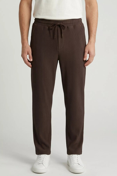 TOZLU Men's Ottoman Fabric Jogger Pants
