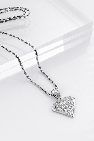 No Future Iced Out Diamond Kolye CS1048GM