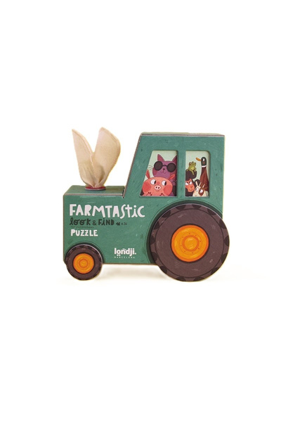 Londji Joc de puzzle și observație Farmtastic,