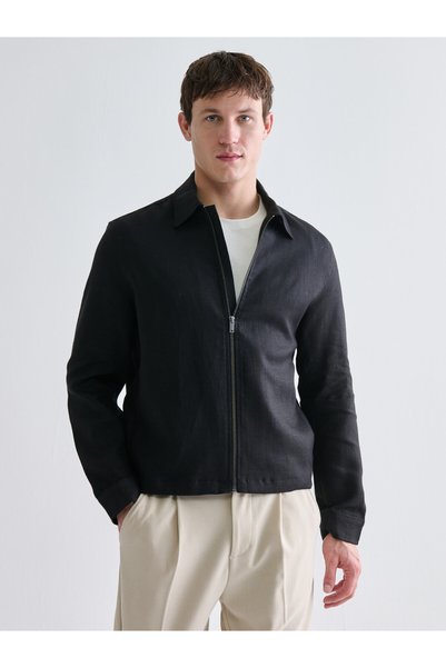 LC Waikiki Trendy Picks from Kübra Butik: STANDARD Fit 100% Linen Men's Jacket