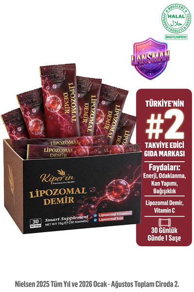 Kiperin Lipozomal Demir | Lipozomal Kaplama ile Çok Yüksek Emilim ve Mide Dos...