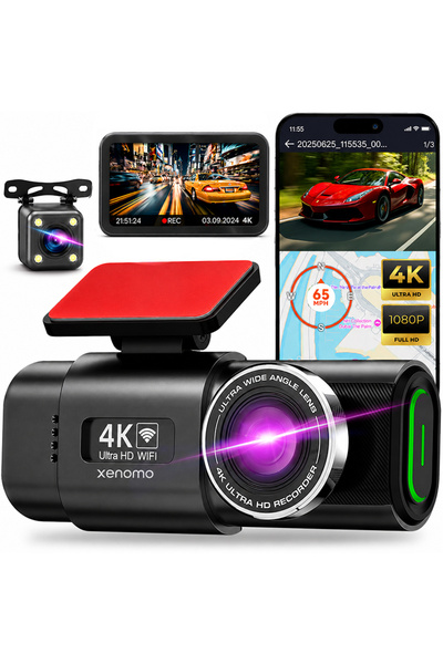 xenomo Camera auto DVR Xenomo® ROAD-X, 4K, comenzi vocale, G-Sensor, camera s...