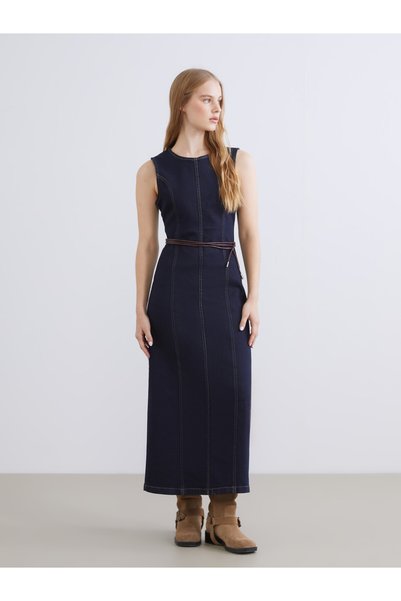 LC Waikiki Trendy Picks from Kübra Butik: Off-the-Shoulder Jean Dress with Yo...