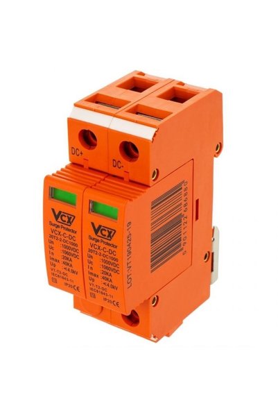 vcx Photovoltaic DC 2P surge arrester, Class C 1kV