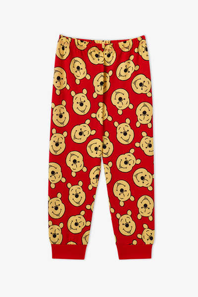 Penti Kız Çocuk Kırmızı Winnie The Pooh Pamuklu Kısa Kollu Pijama Takımı