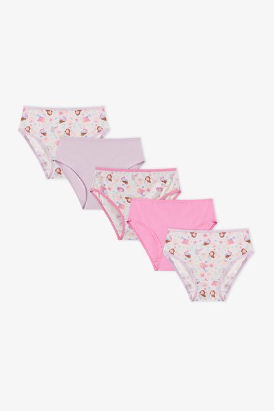 Penti Kız Çocuk Mermaids Unicorn Desenli 5'li Slip Külot
