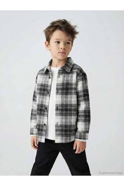 LC Waikiki Quality Pieces from Çelebi Store Long Sleeve Checkered Embroidered...