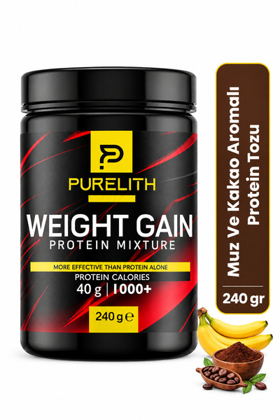 Purelith Muz Ve çikolatalı bitkisel Karışımlı Protein Tozu 230 gr