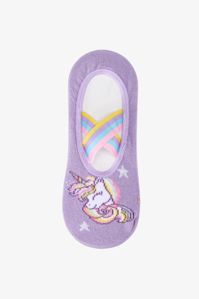 Penti Kız Çocuk Mor Gül L.unicorn Suba Unicorn Desenli Çorap