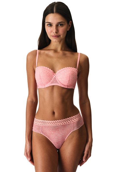Penti Gül Kurusu Bloom Mesh Leopard Patterned Padded Bra