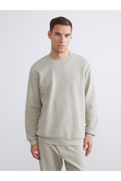 LC Waikiki Sweatshirt pentru bărbați cu textură Işıltılı Seçimler Zero Roba Y...