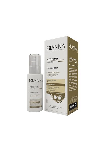 Bianna Köpüren Maske Bubble Mask Ginseng Özlü ve Yatıştırıcı Cilt Bakım Maske...