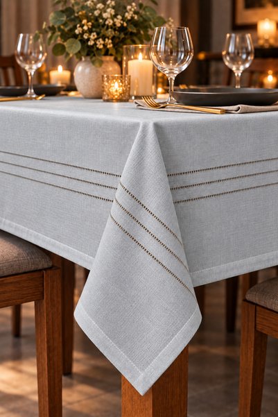 hanım's Colber Stain Resistant Tablecloth 160x220 cm – Stylish and Durable