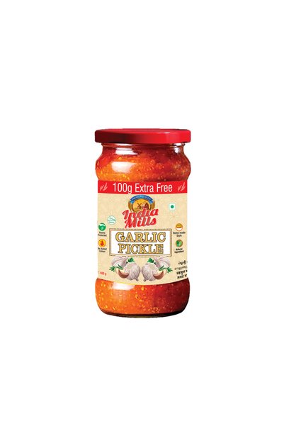 India Mills Garlic Pickle 400g | Traditional Indian Pickle