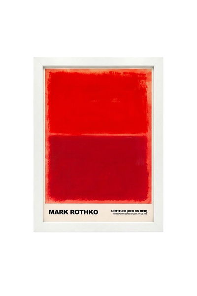 KAYNOCK Mark Rothko Red On Red, Modern, Contemporary Art, Poster Tablo Dijita...