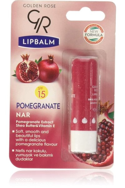Golden Rose Balm No: 08 Pomegranate SPF 15 - Nar Aromalı Dudak Nemlendiricisi