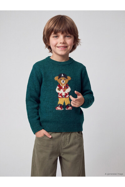 LC Waikiki Quality Parts from Çelebi Store Zero Roba Yaka Boys' Knitwear Sweater