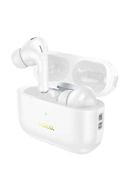 Hoco Casti Wireless Plus, Ear Buds, 150h StandBy, ENC Noise, Generoso - Alb