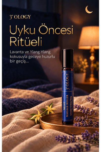 3'OLOGY Rahatlatıcı Aromaterapi Uyku Yağı Ylang&Ylang Lavanta Jojoba 10 ml
