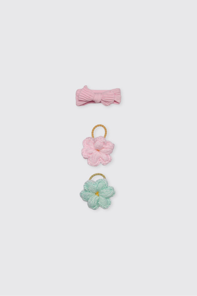 Panço Baby Girl Pink Buckle Set