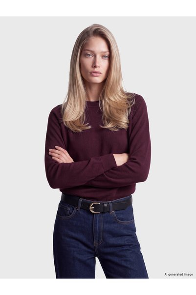 LC Waikiki TWO MT SHOP QUALITY LCW Vision Purple Knit Women's Sweater with a ...