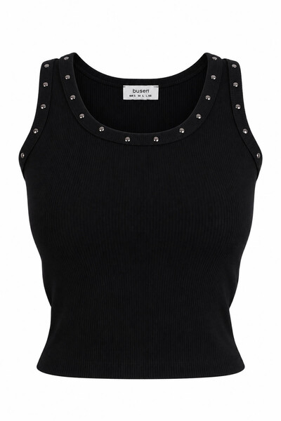 trender S0018650 Black Women's Tank Top 27Km97000052