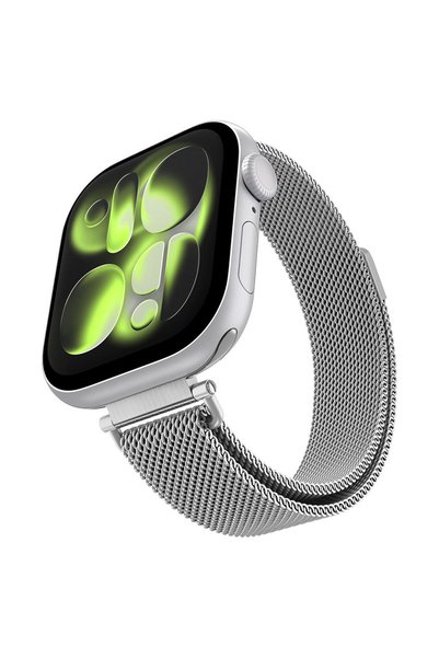 Spigen Λουράκι για έξυπνο ρολόι, Σειρά WBM4 (AMP10498), ασημί