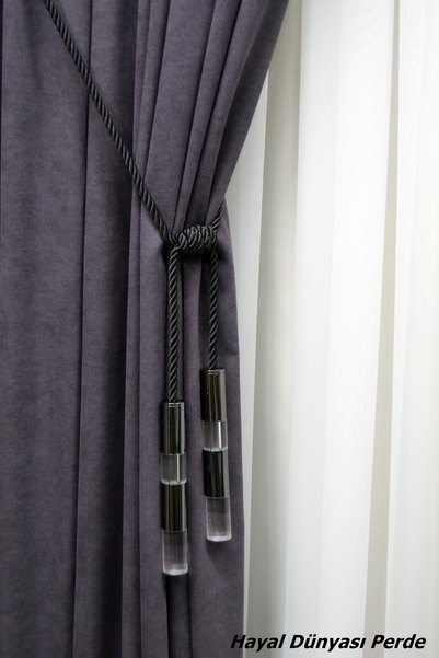 Hayal Dünyası Ceiling Mounting Curtain Tieback with Cornice Bracket Braçol Cu...