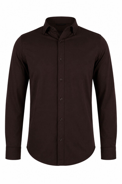 trender Jupiter Brown Men's Shirt 27Kmt8000010