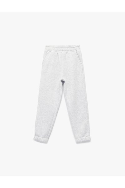 Koton Basic Jogger Gri Kız Çocuk Eşofman Altı 7WKG40015AK