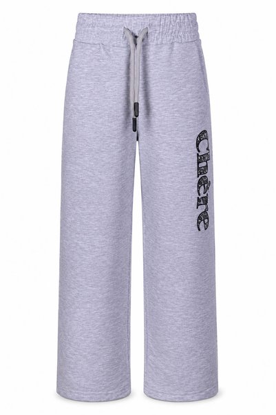 trender Chere Print 2 Thread Gray Girls' Sweatpants 8072