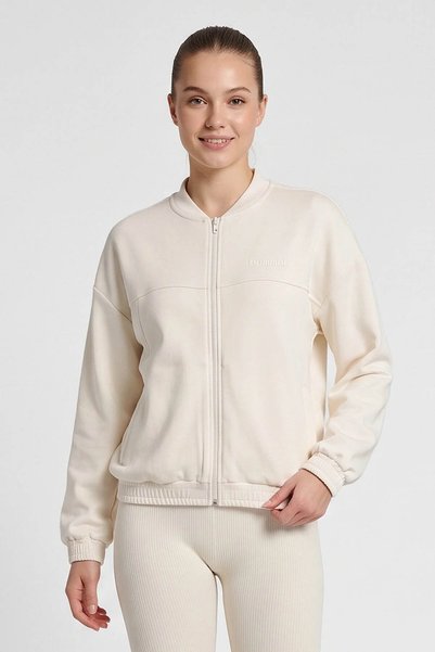 hummel Ember Zippered Ecru Women's Sweatshirt 922550-9157