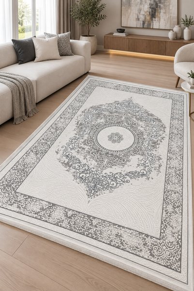 ünalcarpet 4 Metrekare - 6 Metrekare Kalın Modern Dokuma Salon Oturma Odası M...