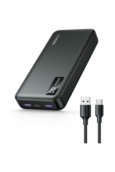Ugreen 20.000 mAh 22.5W USB-C USB-A PD 3.0 Cablu cu afișaj digital USB-C la U...