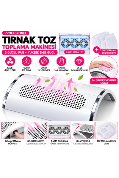 Generic Brand Dust Collection Nail Machine with 3 Fans