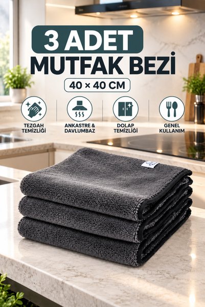 M.Y. TASO (3 Pieces) Microfiber Absorbent Built-In Kitchen and Floor Cleaning...