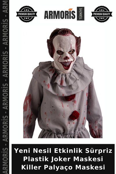 Generic Brand Next-Generation Event Surprise Plastic Joker Mask Killer Clown ...