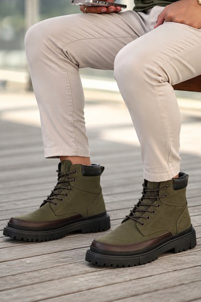 BENGAL 100% Genuine Leather Men's Boots Eva Sole Ultra Light High Sole