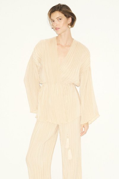 H&M Pliseli Anvelop Bluz