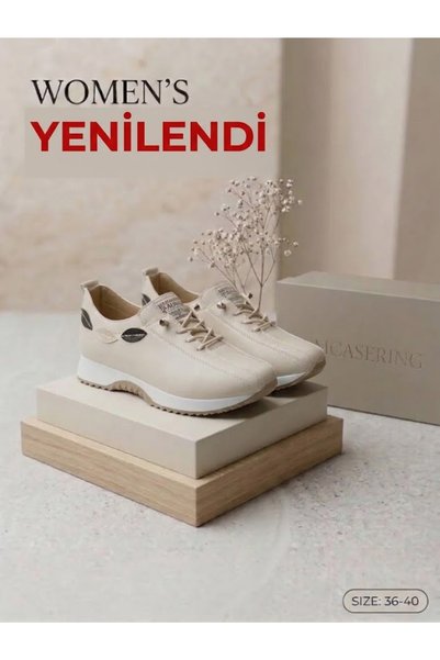 MCASERING Nokta Ortobetik Kadın Bacıklı Detaylı Ciltli Anne / Kız Günlük Snea...