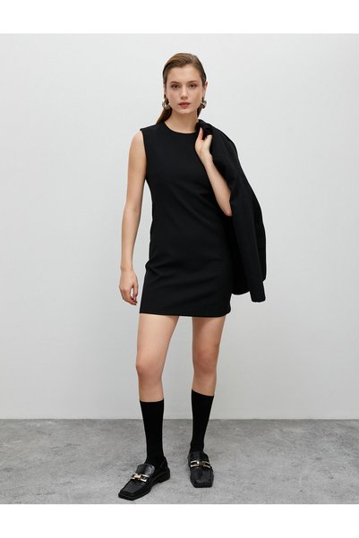 Koton Mini Dress Sleeveless Crew Neck