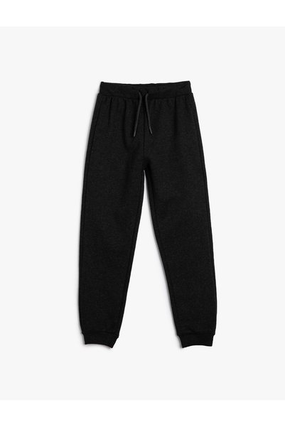 Koton Jogger Eşofman Altı Beli Bağcıklı Paçası Lastikli Şardonlu