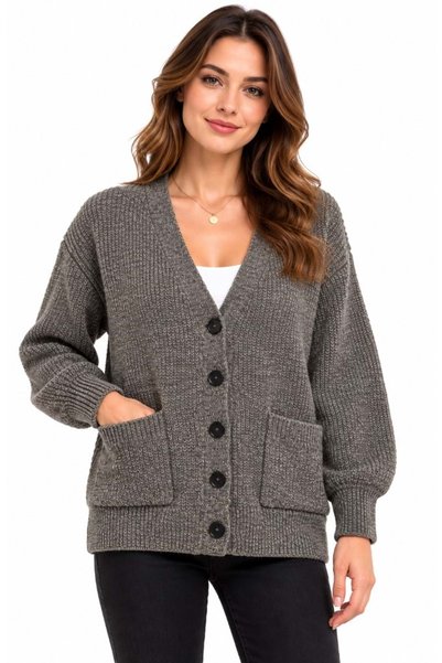 Mavi M1720032 Düğmeli Kazak Hırka Kadın Sweatshirt KAHVERENGİ
