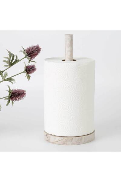 Selim Travertine Paper Towel Holder Beige
