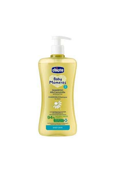 Chicco Baby Moments Șampon fără lacrimi, cu mușețel, 500ml, 0 luni+