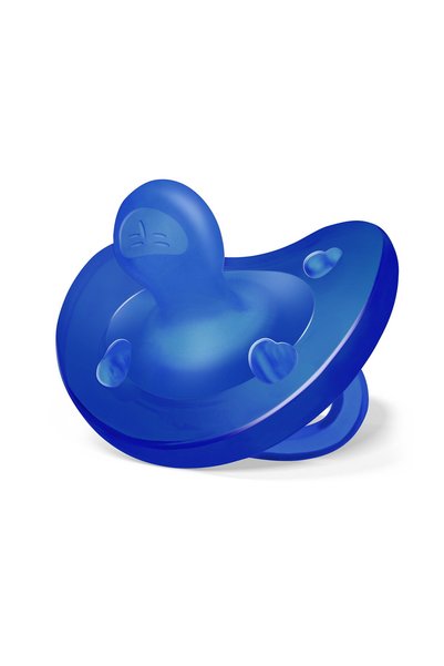 Chicco Suzetă anatomică din silicon, Physio Soft, albastră, 16-36 de luni