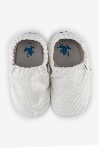 HOPFRÖG Recycled Canvas Hyper Eco Beyaz Barefoot Patik (Hediye Seti)